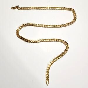 18k Gold Plated Necklace Cuban Chain Christmas Birthday Valentines Gift
